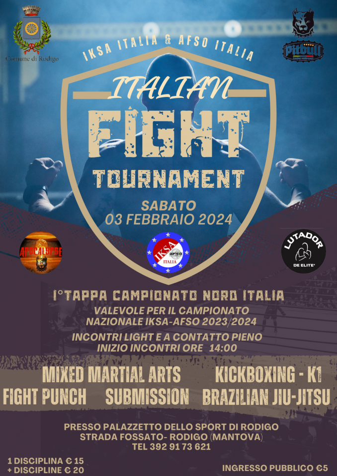Iscrizione Gara Italian Fight Tournament - Italian Defence Academy 